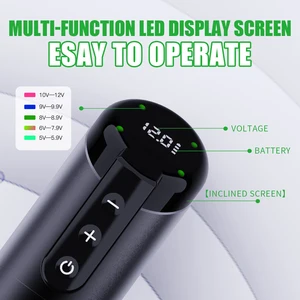 Dragonhawk X2 Wireless Tattoo Machine Stift Hochkapazität Batterie Batterie Kunst Dauerzubehör für Anfänger Tattoo Versorgung 6 Hauptverkäufe permanent Maschine - №5