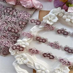 5Yards 1.5cm Width Shiny Purple Hollow Flower-Shaped Venise Diy Venice Lace Clothing Accessories Of Various Garment,Bra.Skirt