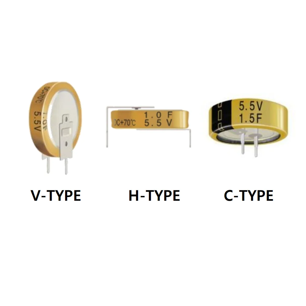 Super Capacitors 5.5V 1F 1.5F  DCL Series  H-TYPE Capacitor DCL5R5105 DCL5R5155 SuperCapacitor Condensatore