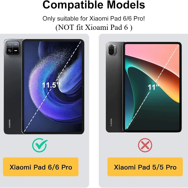 Magnet Case For Xiaomi Mi Pad 6/Mi Pad 6 Pro 11inch 2023 Tablet Cover Xiaomi PAD 6 Pro 5G 11