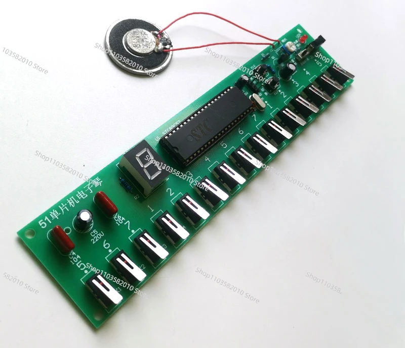 51 single-chip microcomputer electronic piano kit DIY assembly parts, fun production teaching practice welding practice