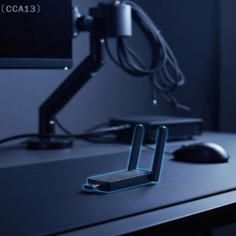 〔CCA13〕WiFi 6 USB Adapter 1800Mbps USB 3.0 Dual Band 2.4G/5GHz Wireless Network Card for HD Streaming Gaming PC