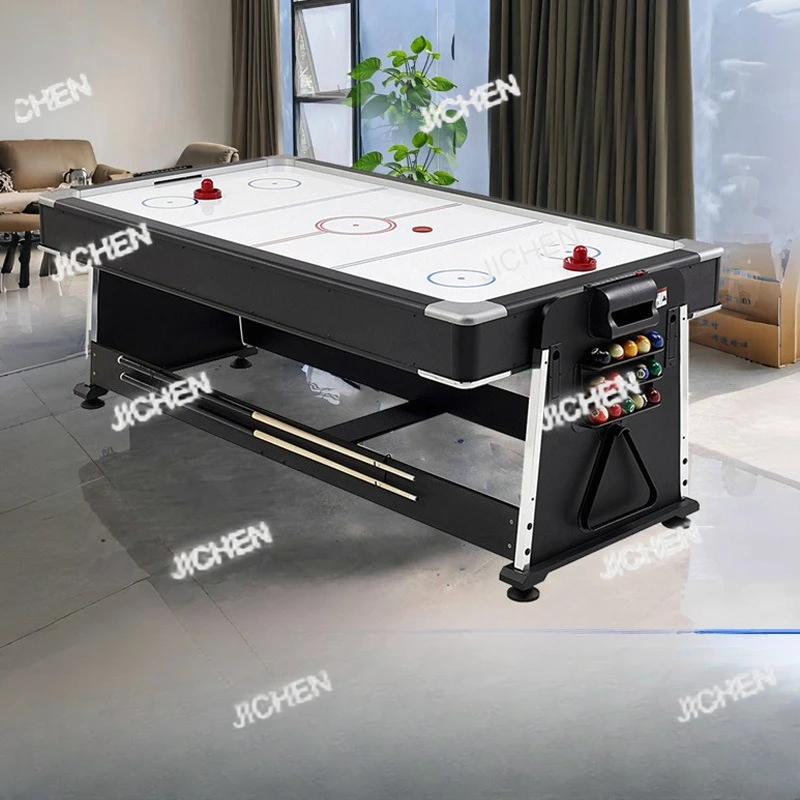 

XXH Multifunctional 4-in-1 American Black Eight Billiards Table Indoor Home Table Tennis Table Ice Hockey