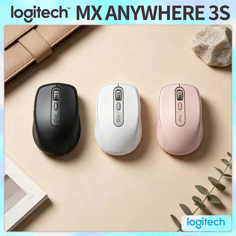 Office MX Anywhere 3S Mouse - 8000 DPI, Hyper-Scroll Wheel, Fast Charge, Ideal for Beauty Distributor Stock Check Routine