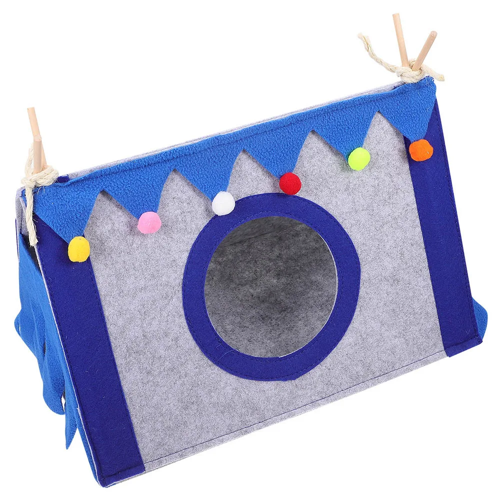 

Small Animal Bed Cute Rabbit Tent Warm Comfortable Pet Accessories Indoor Bunnies Creative Design Hamster Nest Ferret Bed