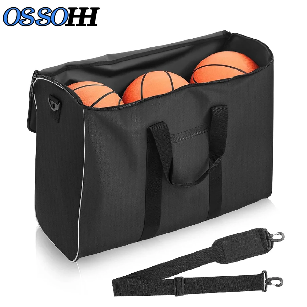 1PCS Shoulder Bag Basketball Carrier Bag Holds up to 6 Basketballs Volleyball Football Bag for Game Team Practice
