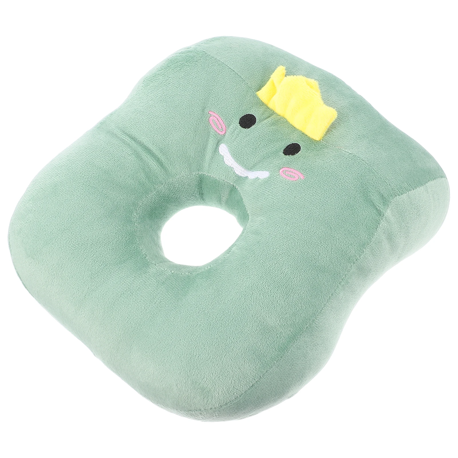 Cartoon dier dutjekussen met oorgaten Ergonomisch ontwerp Comfortabel slaapaccessoire Slijtvaste reiskussenvulling