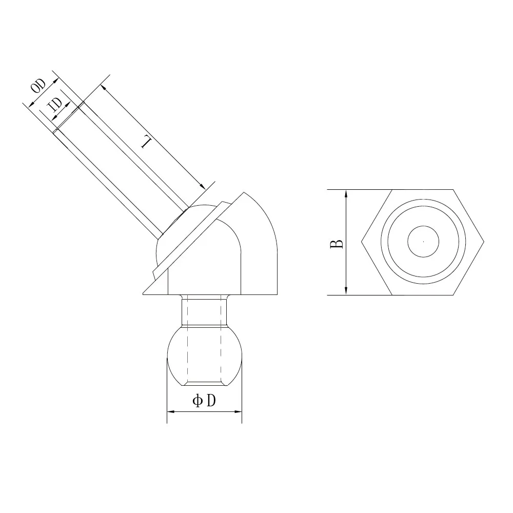 Stainless Steel Spherical Mount Nozzles For CNC Lathes Toolholder Special Tooling VDI Holders CNC Lathe Tooling Screw