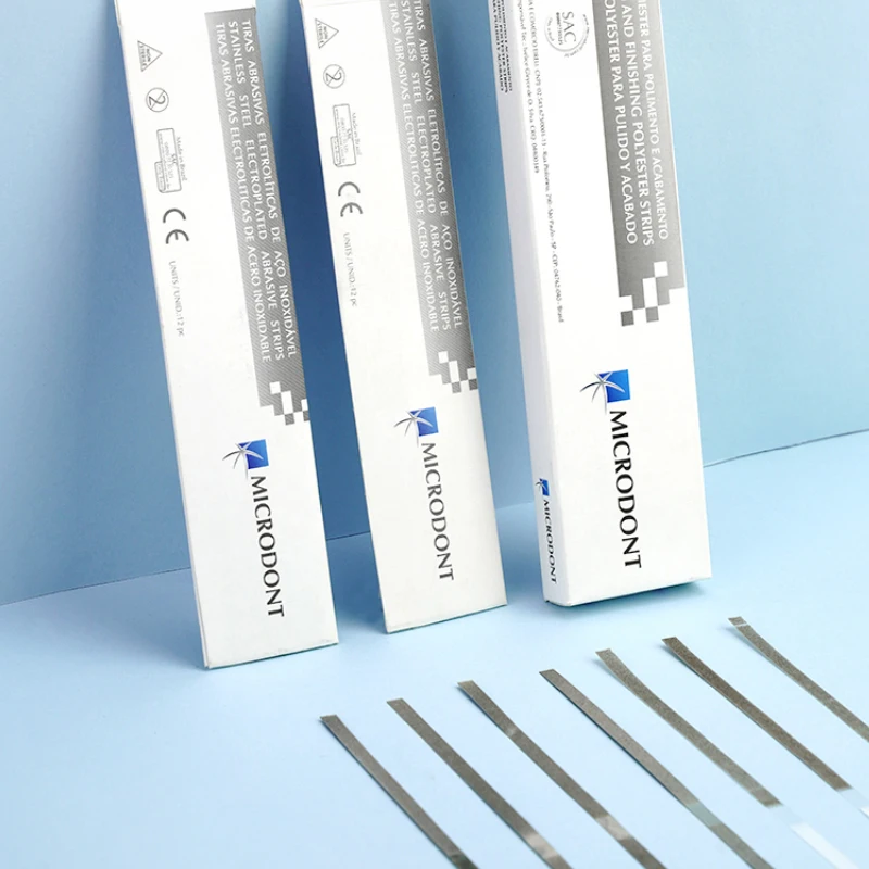 

12PCS Dental Adjacent Polishing Strip 0ral Interdental Teeth Stainless Steel Molars Tool Orthodontic Deglazing Cutting Sand