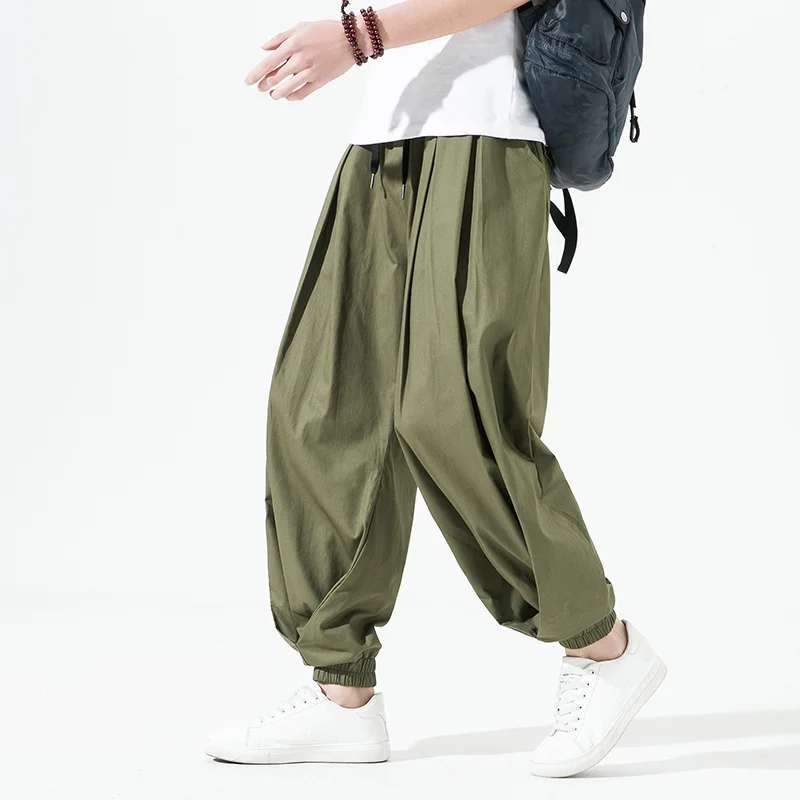 

Streetwear Loose Plus Size Hip Hop Cargo Pants Men Clothing Oversized Jogging Harajuku Thin Sports Joggers Fashion Sweatpants