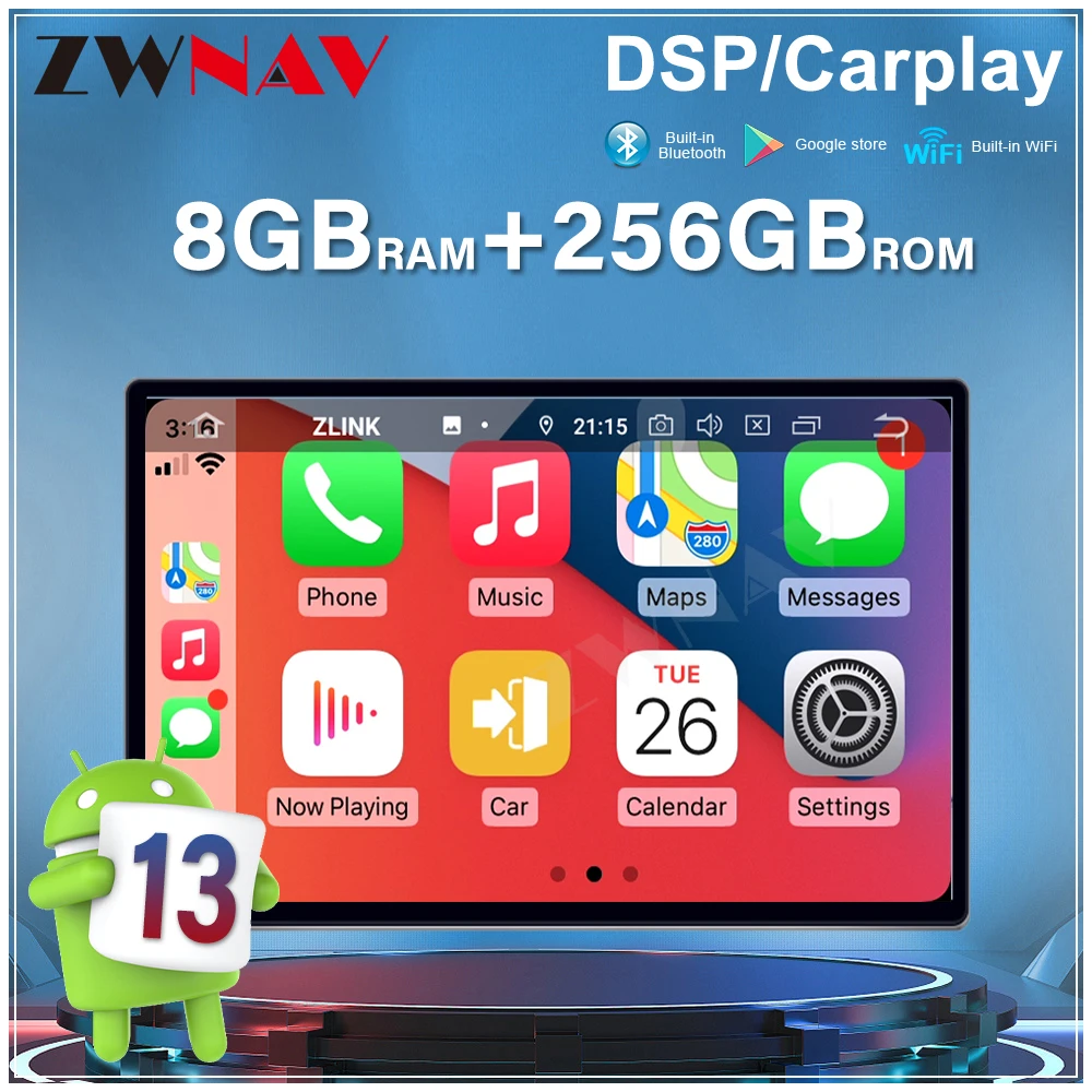 

13.3 Inch Car Radio For Jeep Renegade 2016-2021 Android 13 CarPlay Car GPS Navigation Multimedia Player Stereo Video Head Unit