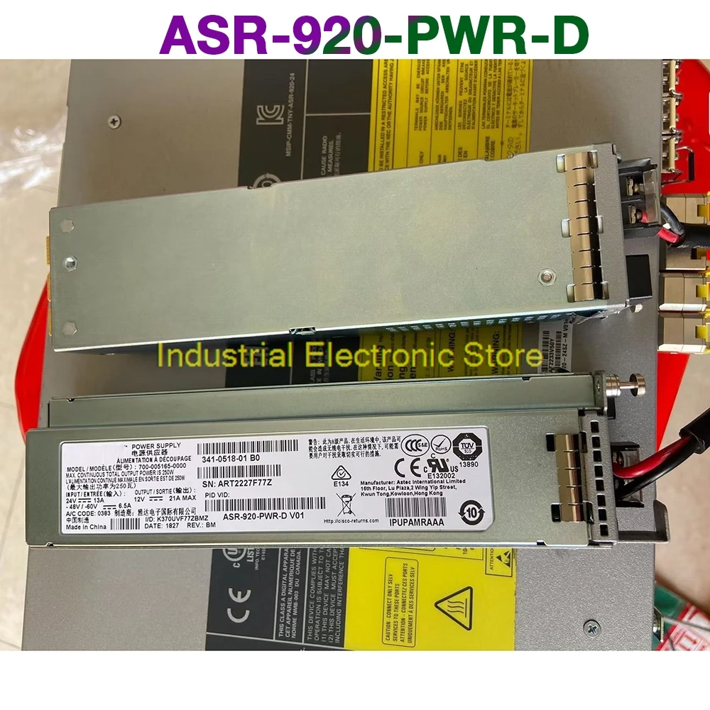 341-0518-01 250W Used On ASR9000 Series Switches For CISCO Power Supply ASR-920-PWR-D