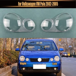 For Volkswagen VW Polo 2002 2003 2004 2005 Headlight Cover Headlamp Shell Lens Lampshade Transparent Shade Mask Plexiglass