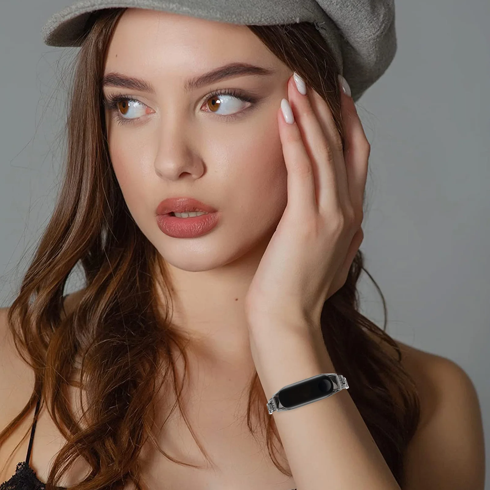 Stainless Steel Watch Band Zinc Alloy Strap Watch Comfortable Durable Adjustable Gift for All Occasions