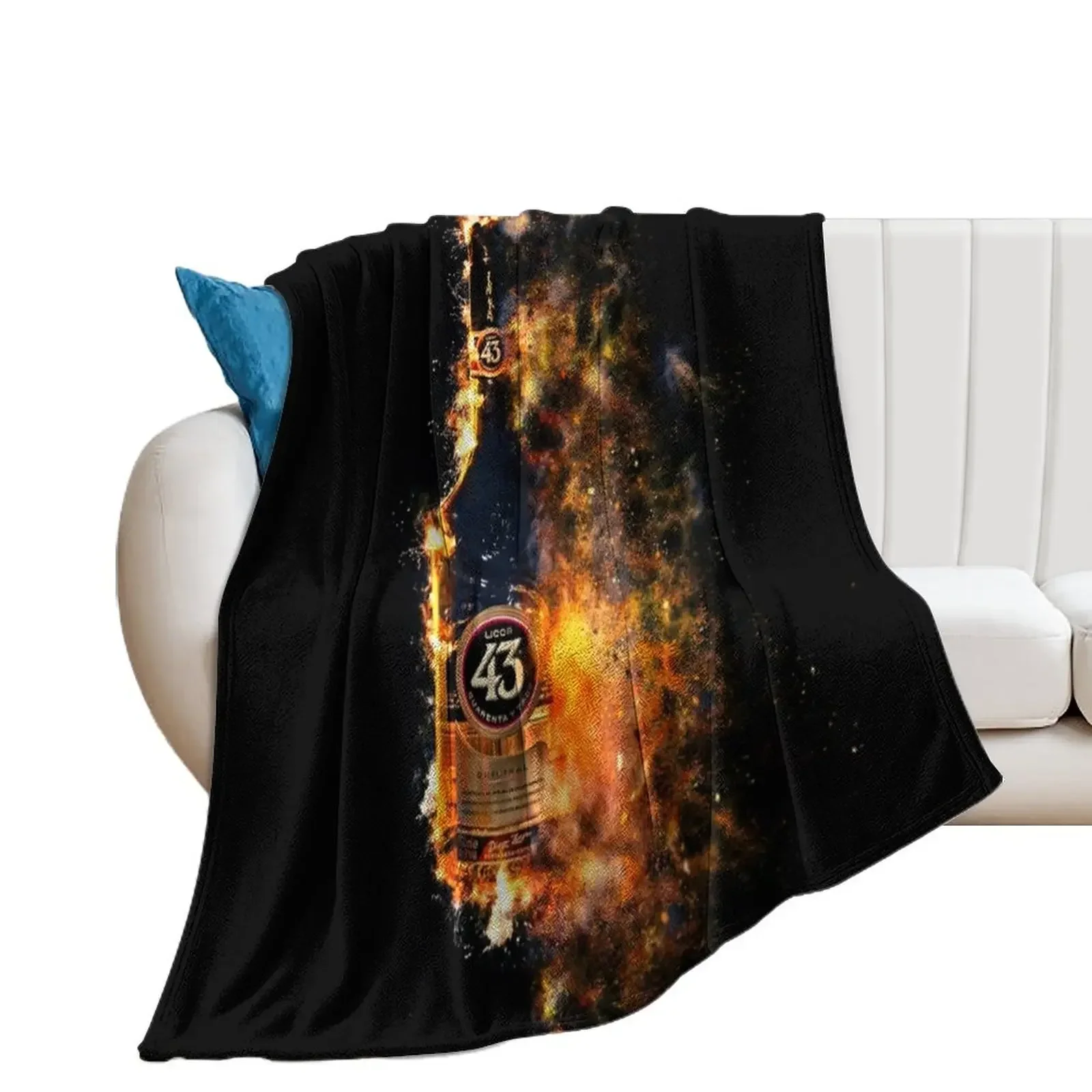 Licor 43 on fire (quarante i tre) Throw Blanket Winter beds Plaid on the sofa Blankets