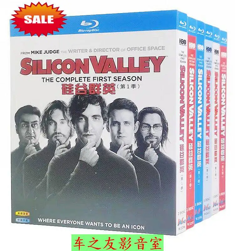 

Blu-ray HD US TV Series Silicon Valley Seasons 1-6 Box Set Collectible Edition with English and Traditional Chinese Subtitles