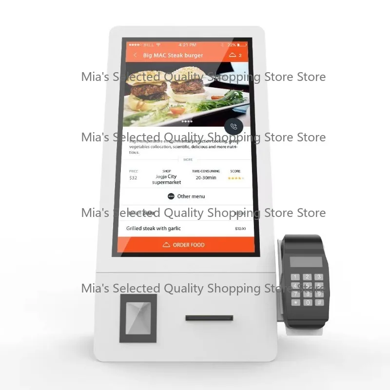 

Digital Restaurant Tablet Self Service Payment Touch Screen Unattended Terminal Ordering Kiosk Machine