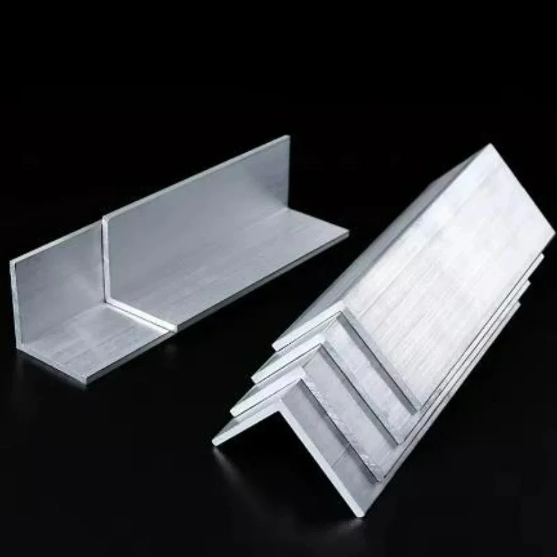 6063 Aluminum L Profile Right Angle Edging Trim 1-5mm 500mm 2pcs For Architectural Furniture Cabinet Signage Decoration
