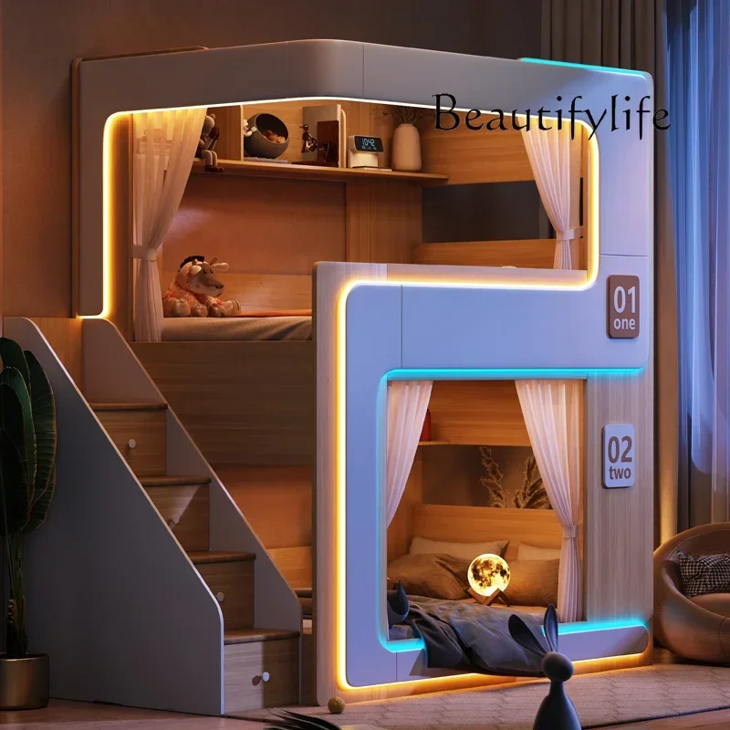 X36 ACustom Bunk Bed Gaming Hotel Capsule Custom Homestay Student Dormitory Non-Interfering And Sister High And Low Beds