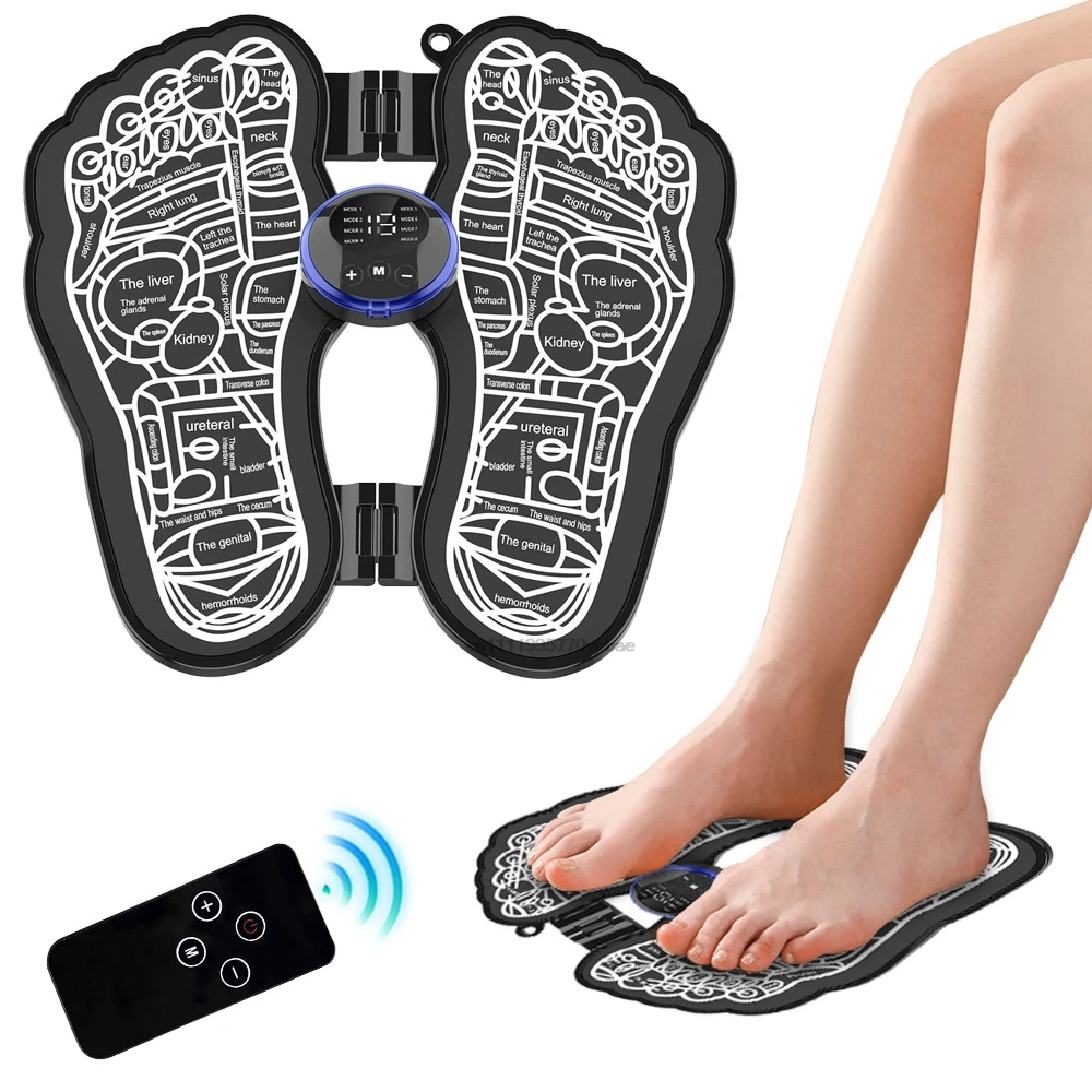 

Electric Foot Massager Mat EMS Microcurrent Acupressure Mat Rechargeable Home Spa EMS Foot Massager