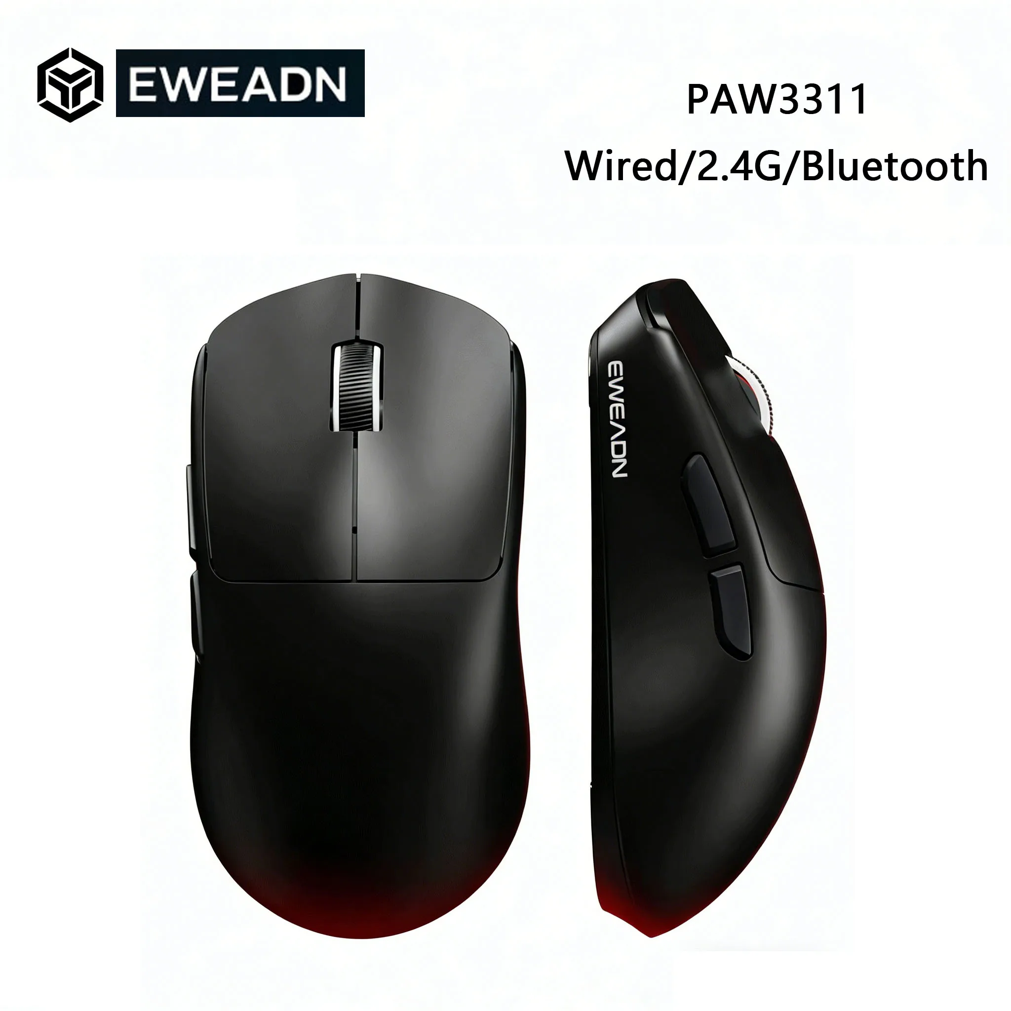 X23Pro Wireless Gaming Mouse 2.4G/BT5.0/USB-C Esports Gaming Mouse 12000DPI Wireless Mouse with 6 Programmable Button for Laptop