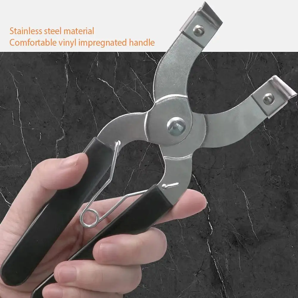 

Piston Compressor Car Engine Ratchet Clamp Band Installer Plier Adjustable Repair Tool Compressor Piston Car U5O6