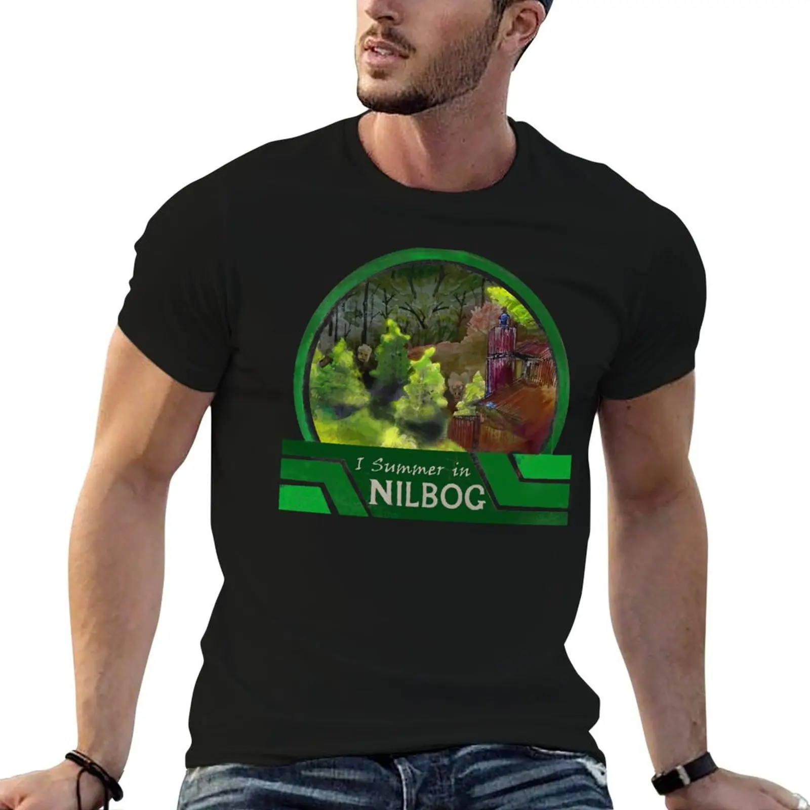 

I Summer in NILBOG: Troll 2 Vacation souvenier T-Shirt t shirts for man cotton t shirts for man graphic vintage T-Shirt