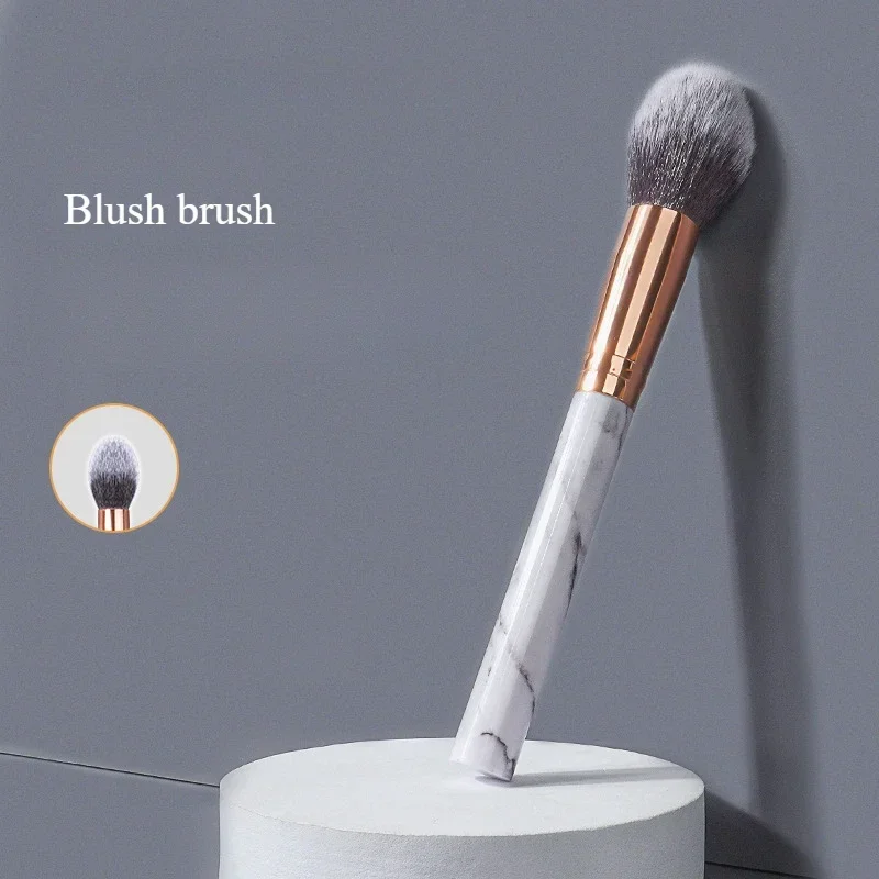 Enkele Blush Brush Marmering Gezichtscontourborstel Make-up Schaduw Contourborstel Beauty Tool