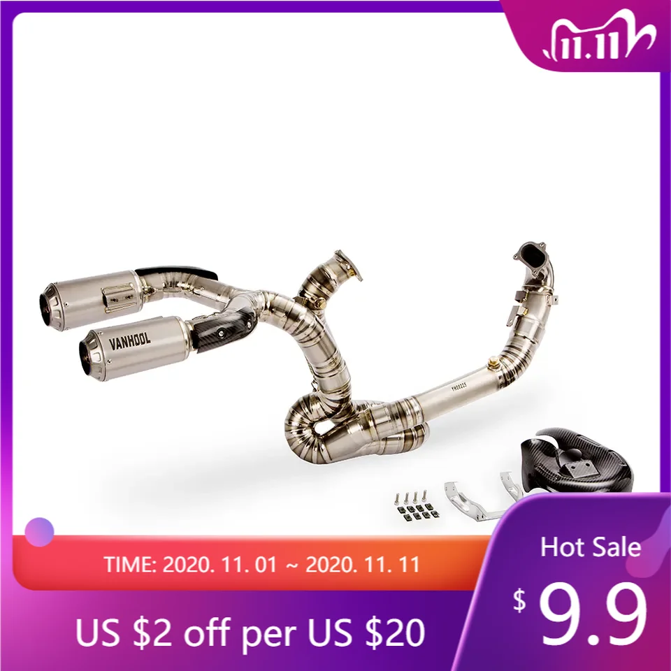 

FBVV 959/1299 Panigale Motorcycle Performance Titanium Exhaust Pipe Muffler System