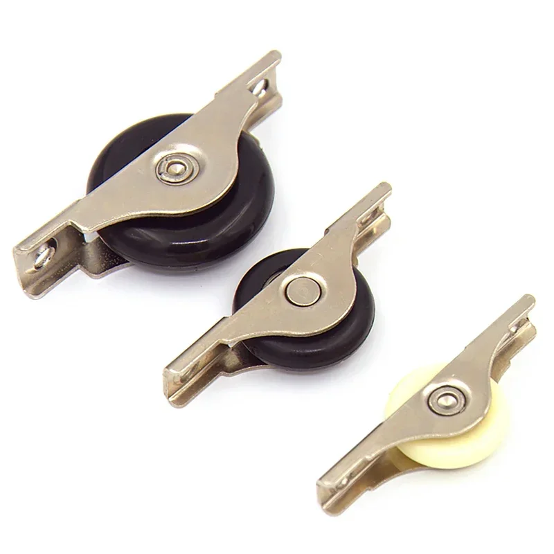 4Pcs Iron Frame+nylon Mute Wheel Sliding Door  Cupboard/Window Groove Load-bearing Pulley Bathroom Cabinet Wardrobe