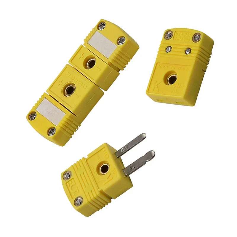 K T J Type Male/Female Mini Connectors Plug Thermocouple Temperature Male K Type Sensors Socket Connector Plug Connector