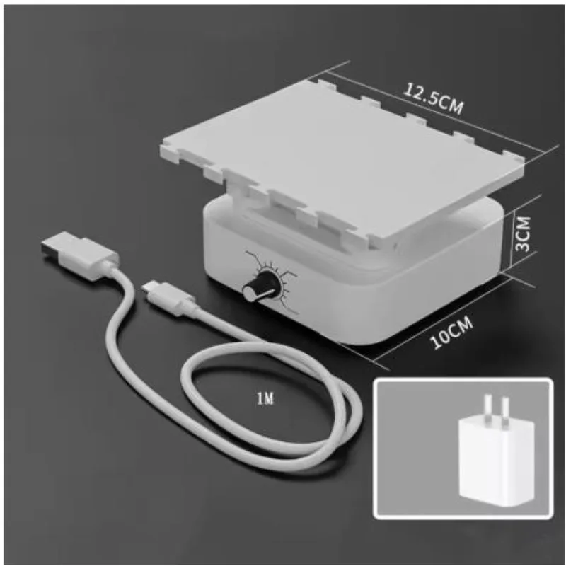 Mini Desktop Lab Orbital Shaker with Adjustable Speed 30-120RPM 360° Rotating Scientific Research Mixer Type-C Powered