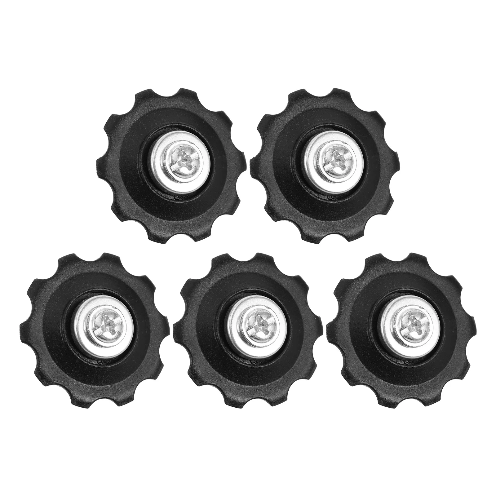 

5Pcs Bicycle Rear Guide Wheel Durable Black for Mountain Bike Rear Derailleur Pulley Smooth Shifting Lightweight Compatible