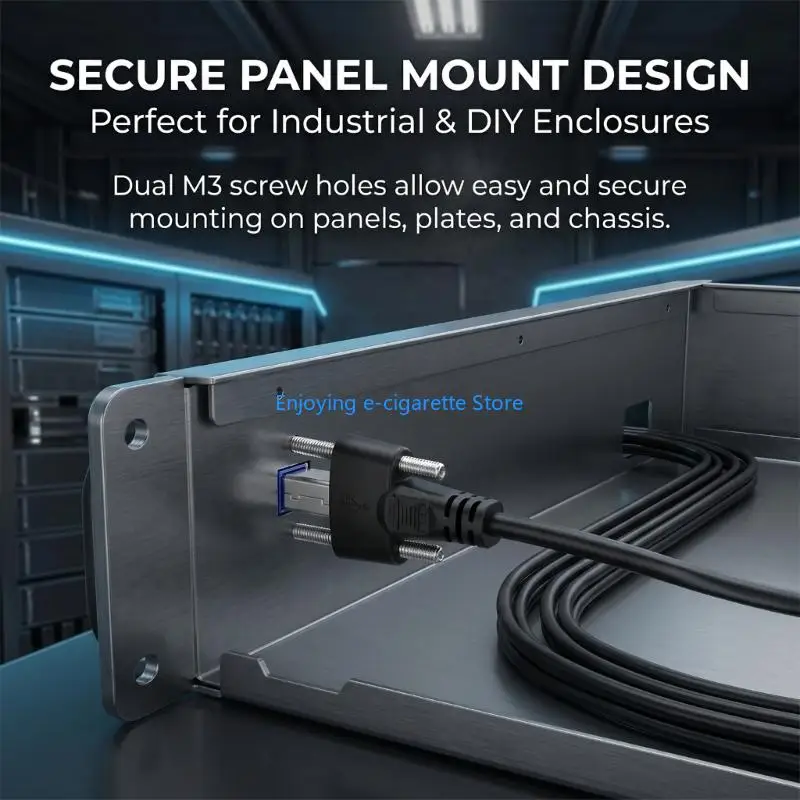 USB Panel Extension Cable with USB C End, 1m Stable 5Gbps Cable for Equipment Service and Enclosure Routing Y4QF