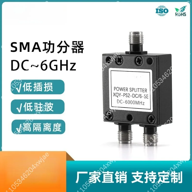 SMA RF Power Splitter Combiner 0.5-6GHz 1 to 2 Way Microstrip for WIFI Network Signal Division
