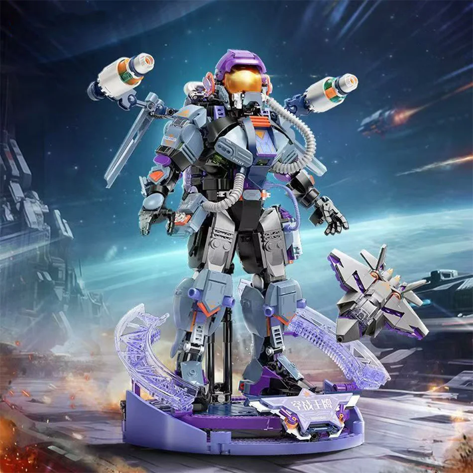 

Набор строительных блоков робота-космонавта, новые наборы моделей космонавта Mecha, сборные кирпичи, развивающие игрушки для детей и взрослых, идеальный подарок