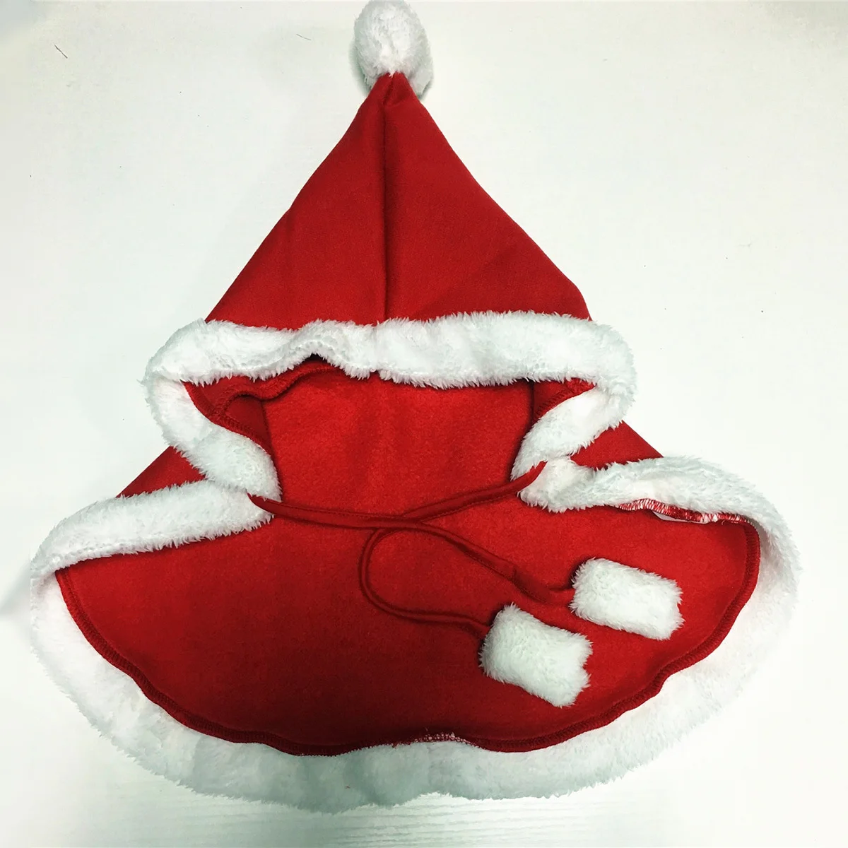 

Pet Cape For Dogs Cats Christmas Hooded Costume Warm Winter Clothing Red Size S Dog Christmas Clothing Pet Costume