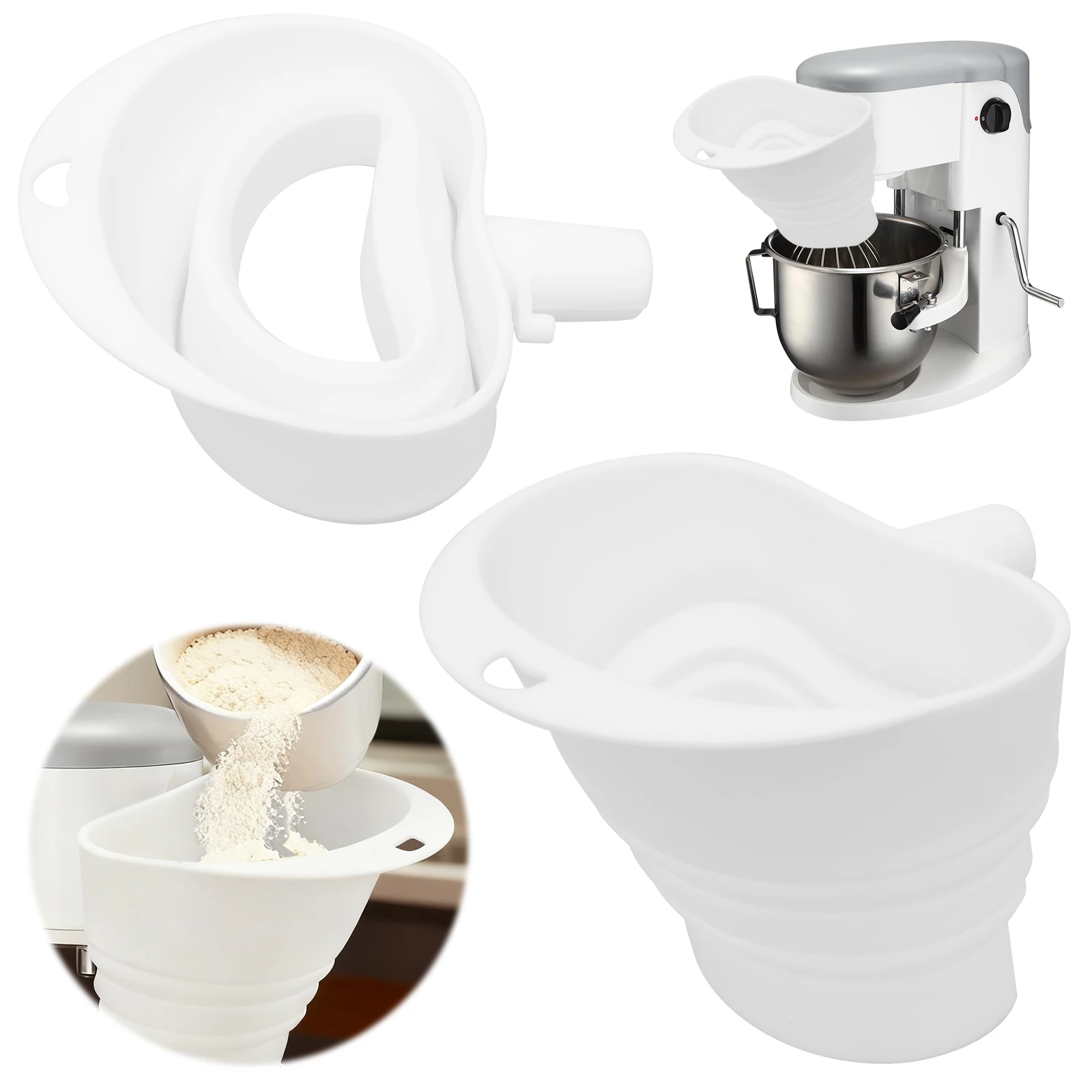 Silicone Flour Funn…