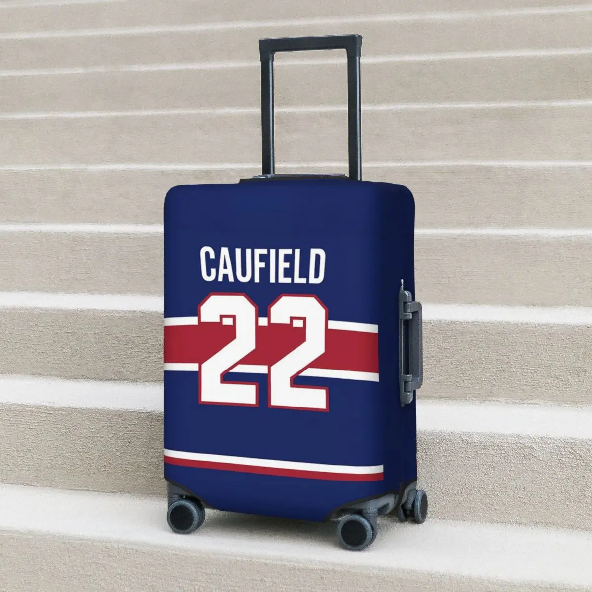 

Cole Caufield Джерси Защитный чехол для чемодана Эластичные дорожные защитные чехлы для багажа на 18-32 дюймов