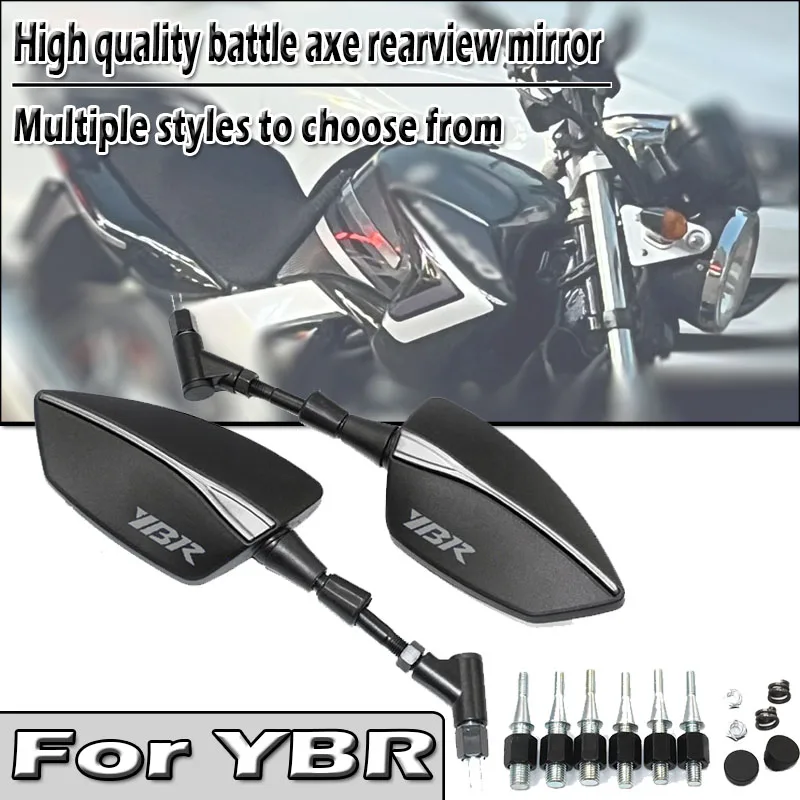For YBR125 YBR 125 2010-2015 2016 2017 2018 2019 8/10mm Universal Adjustabale Rearview Rear View Mirrors Side Mirror