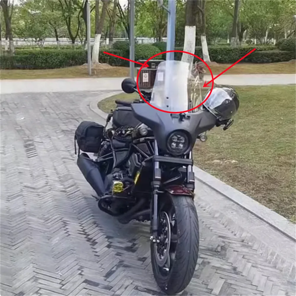 For HONDA CM1100 Rebel 2021 HONDA REBEL Modified and Raised Front Windshield Accessories