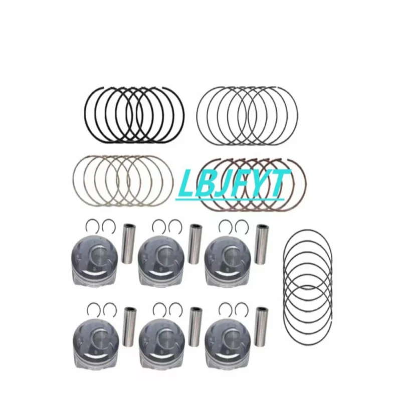 NEW Engine Piston & Piston Ring Set STD For 2013-2018 Kia 3.3L-V6 23041-3CFA0