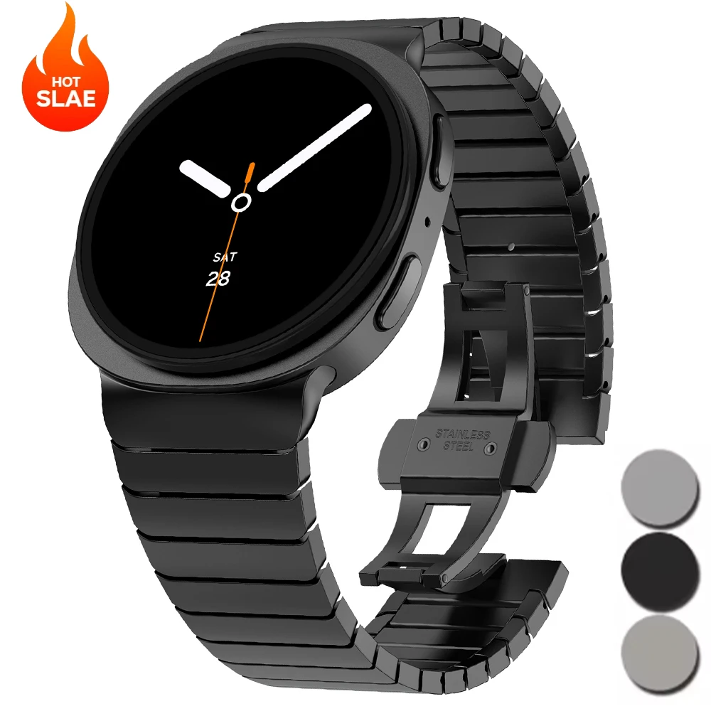 

Титановый ремешок для Samsung Galaxy Watch 8 Classic, 46 мм, 44 мм, 40 мм, деловой ремешок без зазоров для Galaxy Watch Ultra 2025, браслет