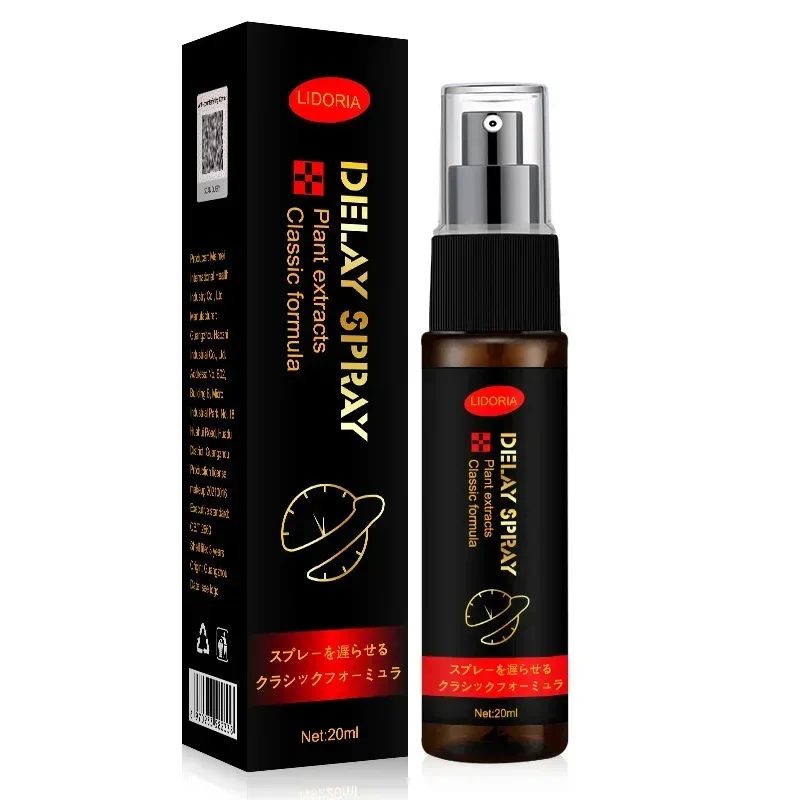 Spray anti ejaculação precoce para homens, brinquedo sexual para ampliação do pênis, duradouro, uso externo, atraso de 60 minutos, 20ml