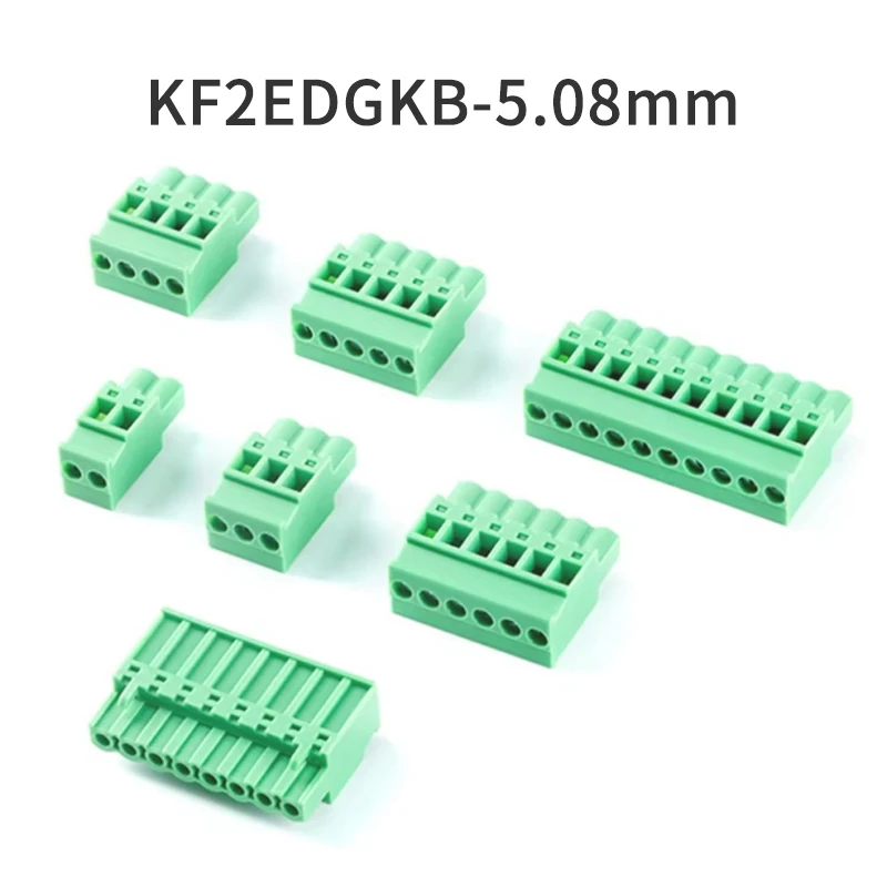 (10 Pieces) KF2EDGKB - 5.08mm  Pluggable Connector Terminal 5.08 Pitch 2EDGKB JM 15EDGKB 2P~24P