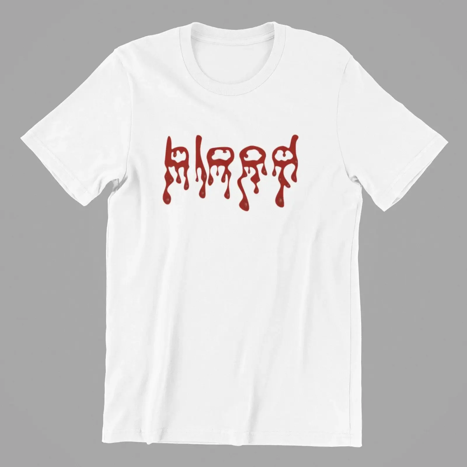 Blood Painted Logo Men amp 39 s Cotton T Shirt Unique  vintage Washed streetwear Stretched homme Slightly designer clothes