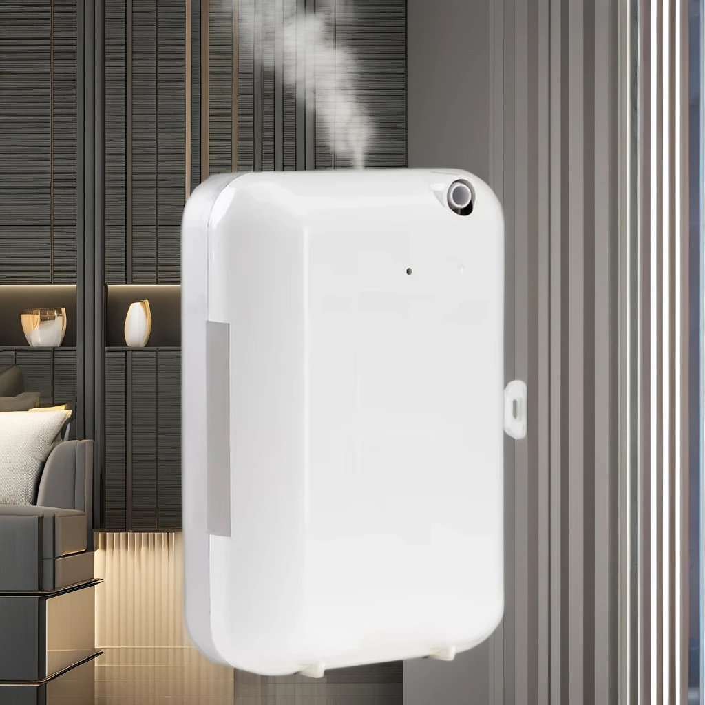 

Коммерческий настенный пластиковый диффузор для эфирных масел белого цвета, ручной, с батарейным питанием, для дома, ароматический распылитель