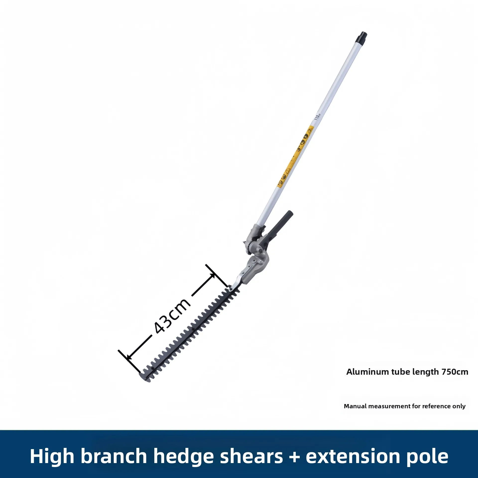 26 - 9/28 * 9/26 - 9/28 * 9 High Branch Hedge Shears Head, with Extension Rod for Brush Cutter Lawn Mower