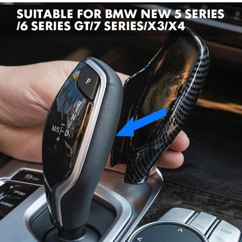 ABS Car Speed Gear Shift Knob Head Cover Trim for BMW 5 6 7 Series GT G32 G30 G11 G12 X3 X4 G01 G02 2016-2021 interior modify
