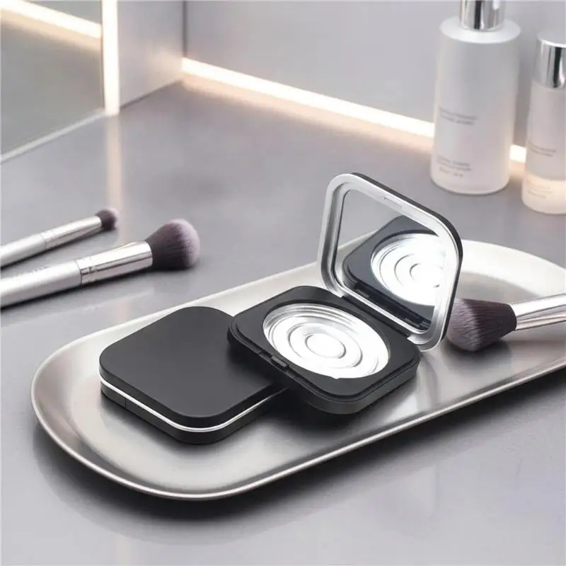 1 Set Magnetic Empty Powder Box Blusher Case Replacement Box With Mirror Eye Shadow Cosmetic Case